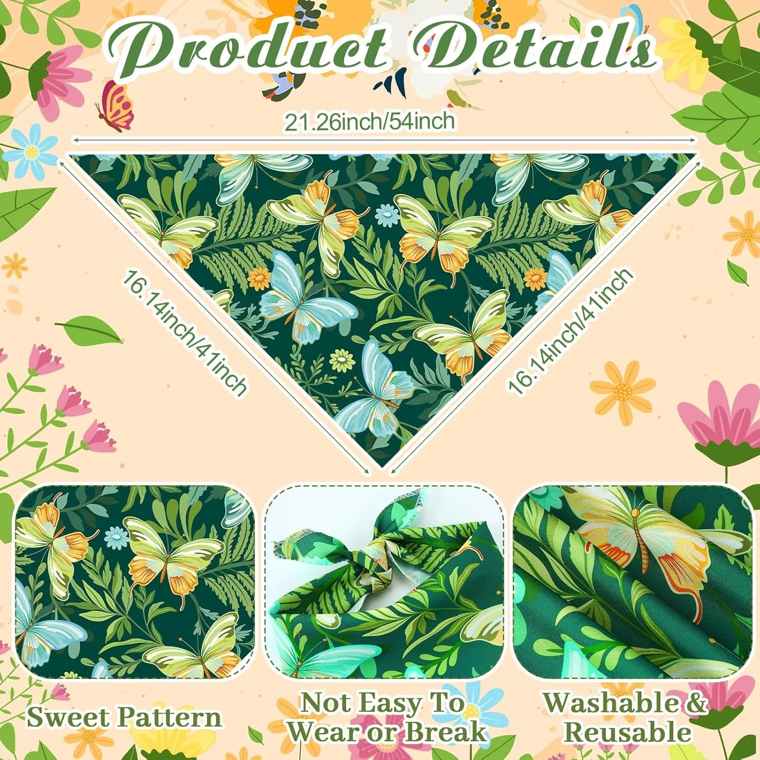 200 Pcs Dog Bandana Bulk Spring Summer Hawaii Pet Party Bandana Scarf Adjustable Puppy Kerchief Triangle Bibs Holiday Grooming Supplies for Small Medium Dogs Cat Costume Accessory Outfit(Flower)