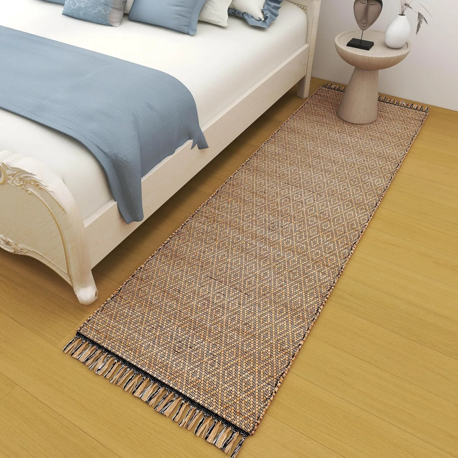 2.6x8 ft Jute Natural Entryway Rug Indoor Hand Woven Rug for Living Rooms, Kitchen, Bedroom & Dinings Premium Quality Home Decor (0.5 Inch Thickness)