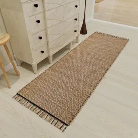 2.6x8 ft Jute Natural Entryway Rug Indoor Hand Woven Rug for Living Rooms, Kitchen, Bedroom & Dinings Premium Quality Home Decor (0.5 Inch Thickness)