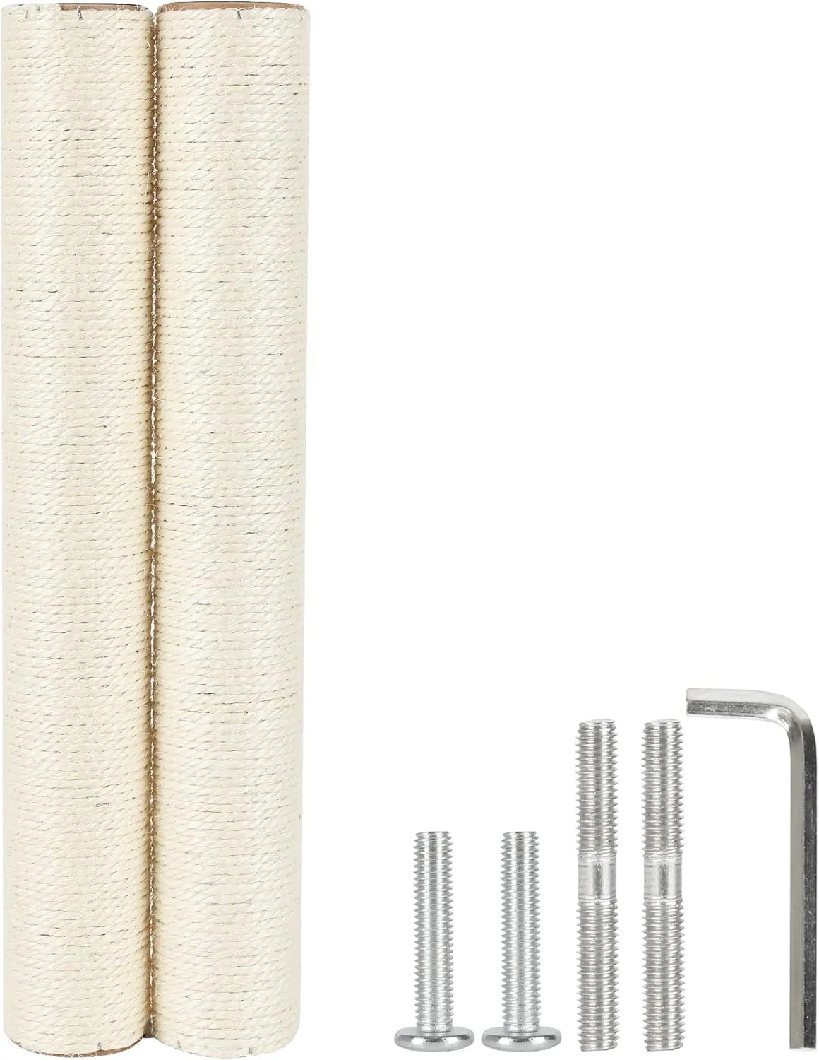 7.4cm 2.91in Diameter Cat Tree Scratching Post Replacement Sisal Pole Parts for Cat Tower (M8, 19.69in/50cm)
