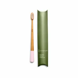 ADULT Bamboo Toothbrush - Petal Pink
