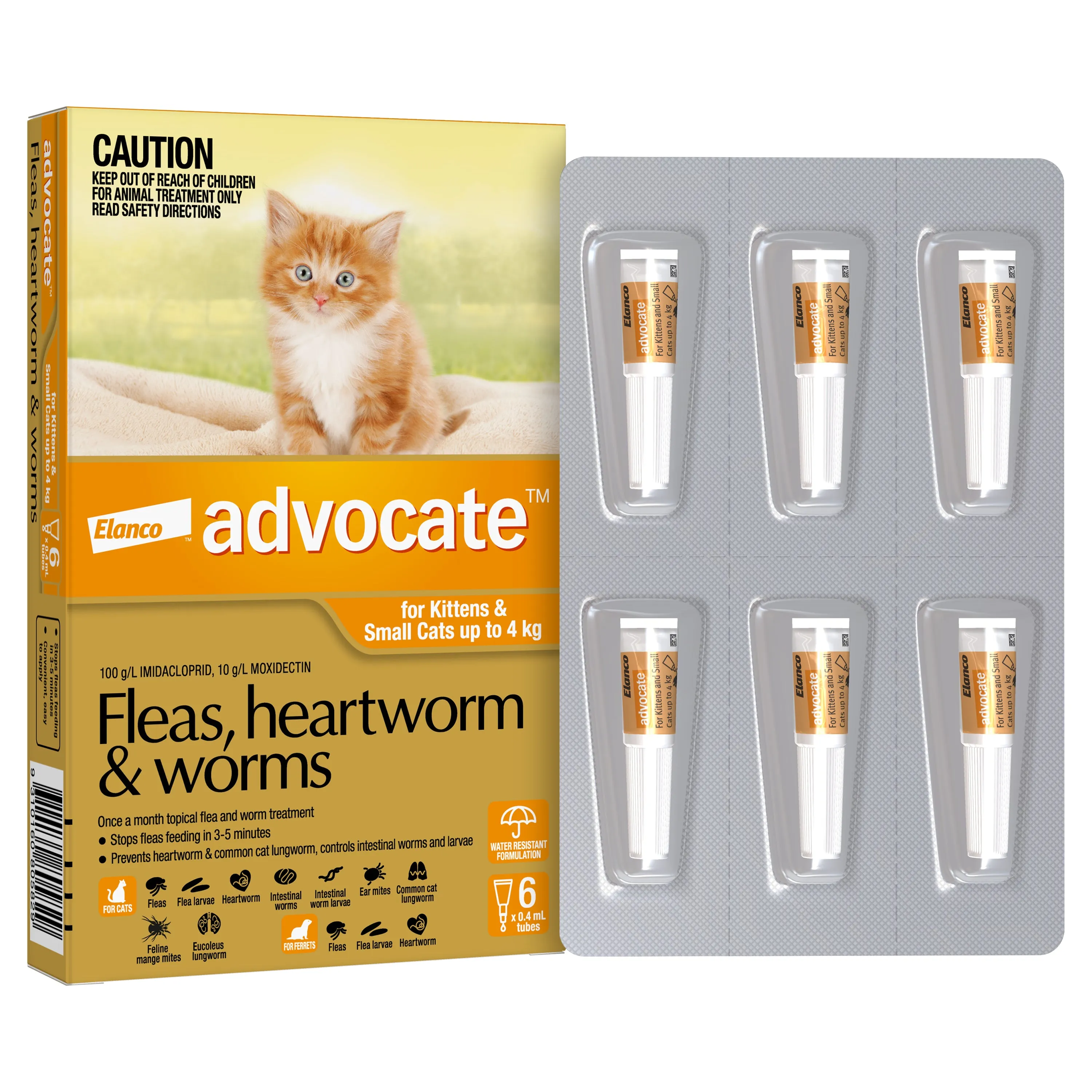 Advocate - Cat up to 4kg (6pk)