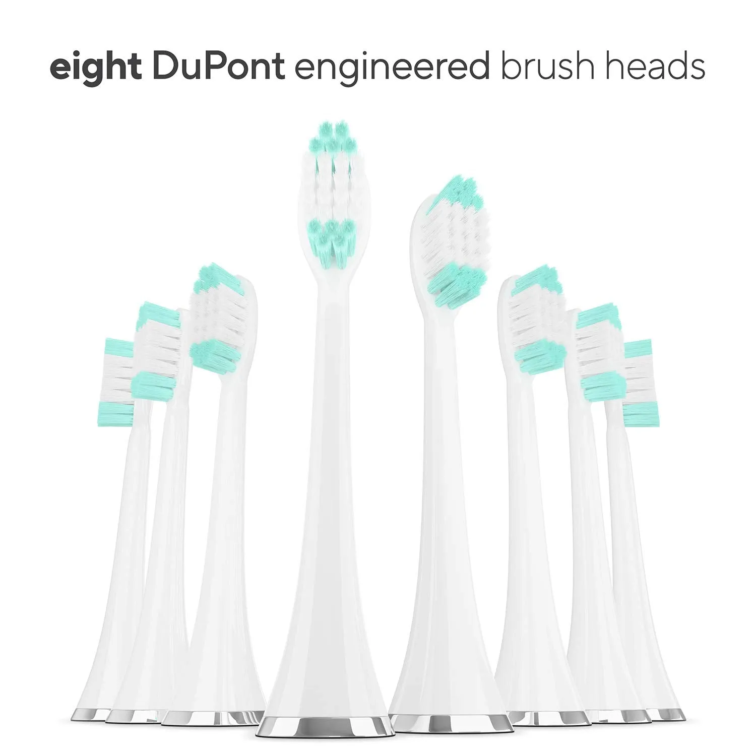 AquaSonic Vibe Series Ultra Whitening Toothbrush – ADA Accepted Electric Toothbrush - 8 Brush Heads & Travel Case - Ultra Sonic Motor & Wireless Charging - 4 Modes w Smart Timer – Satin Rose Gold