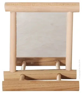 Avi One Wood Framed Mirror W/seat