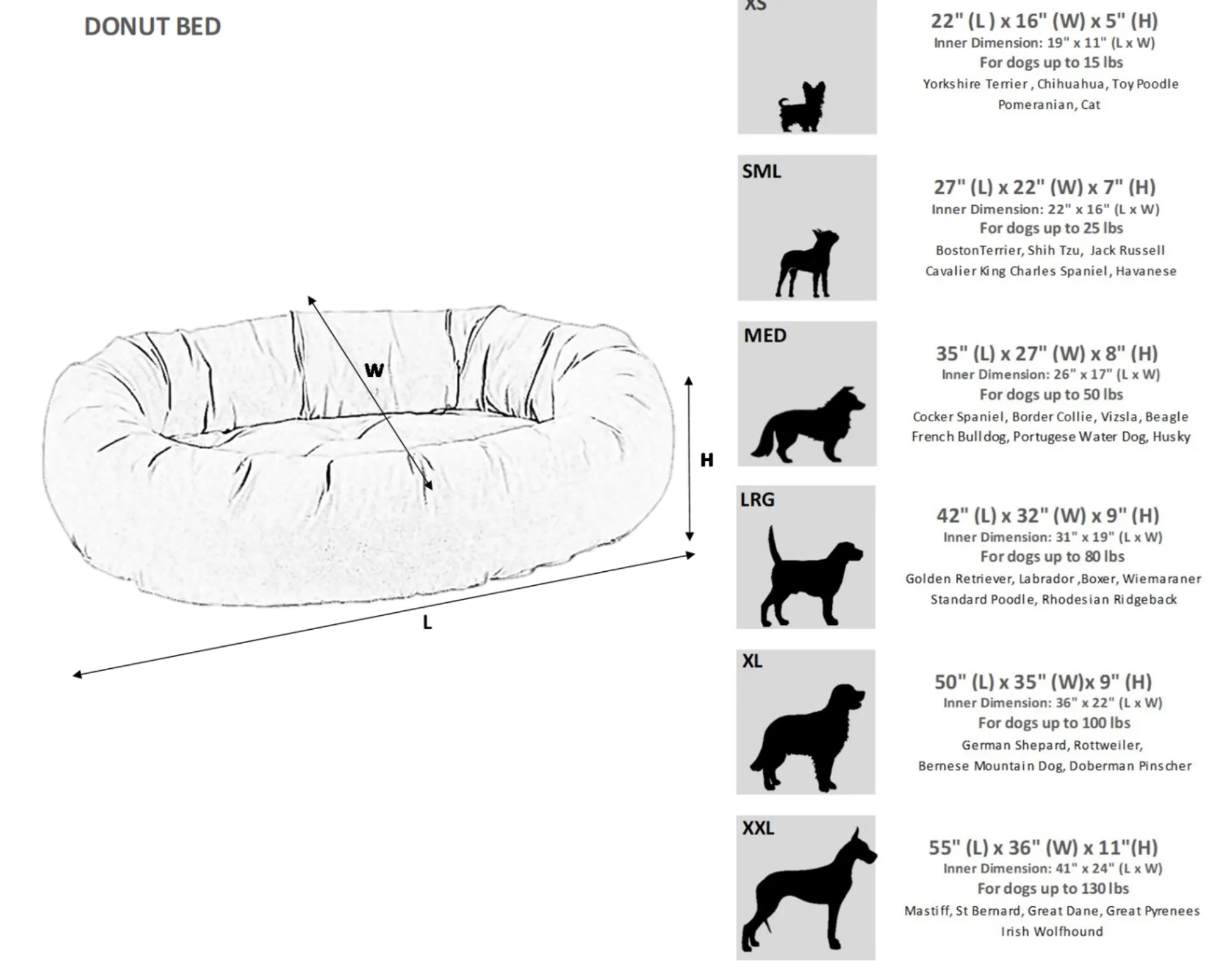 Bowsers Donut Bed Raspberry Toile