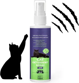 Cat Deterrent Spray, Cat Repellent Spray, Cat Scratch Furniture Protector Spray, No Chew Spray for Dogs & Cats
