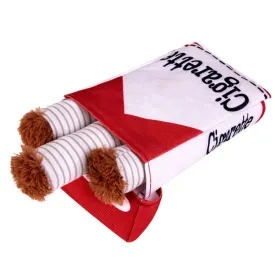 Cigarette Themed Dog Chew Toy Set – Interactive Plush Chew Toy for Dogs