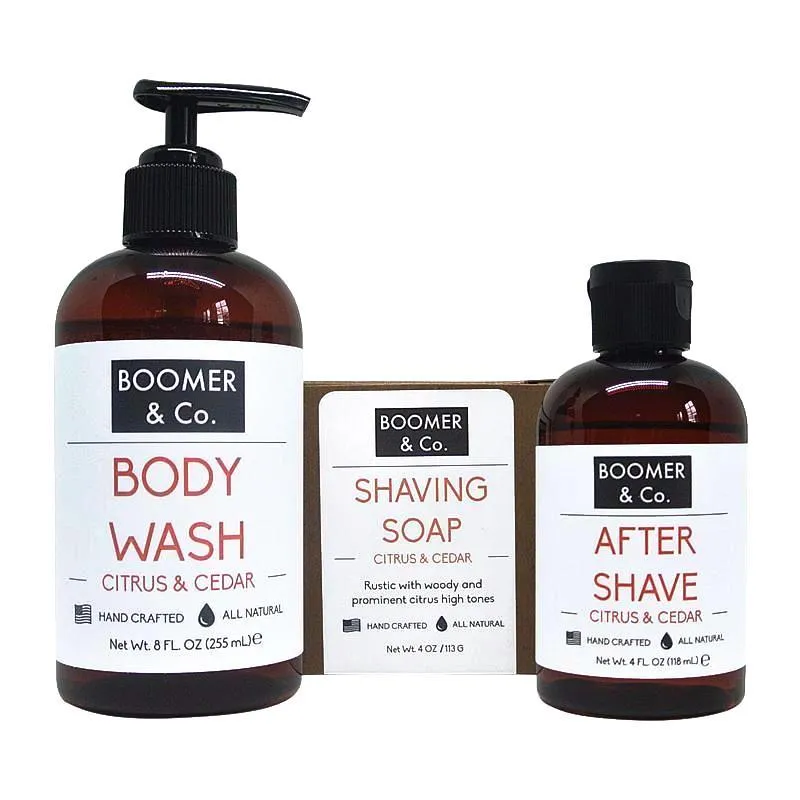 Citrus & Cedar Men's Grooming Kit