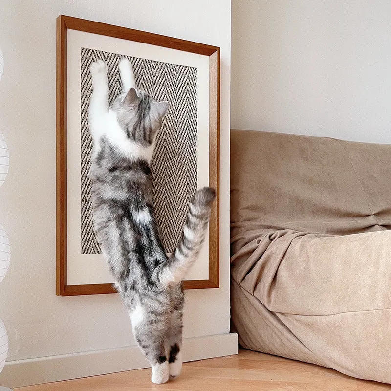 Decor Painting Cat Sisal Scratching Board