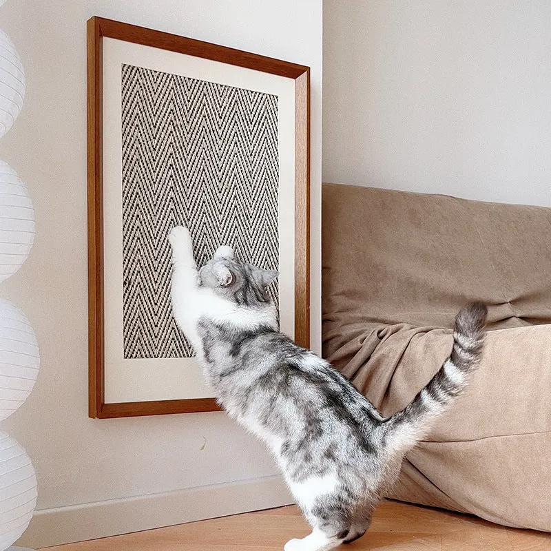 Decor Painting Cat Sisal Scratching Board
