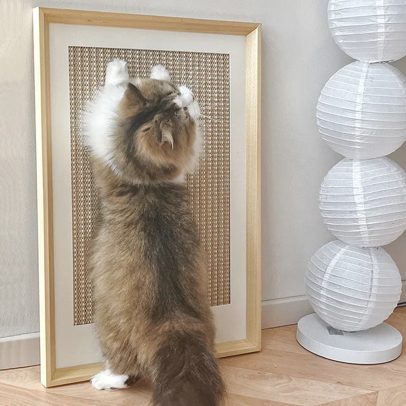 Decor Painting Cat Sisal Scratching Board
