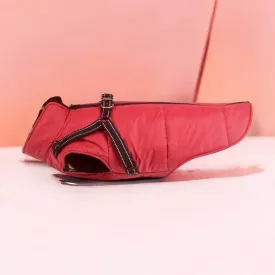 Dog Jacket with reflective harness - Red