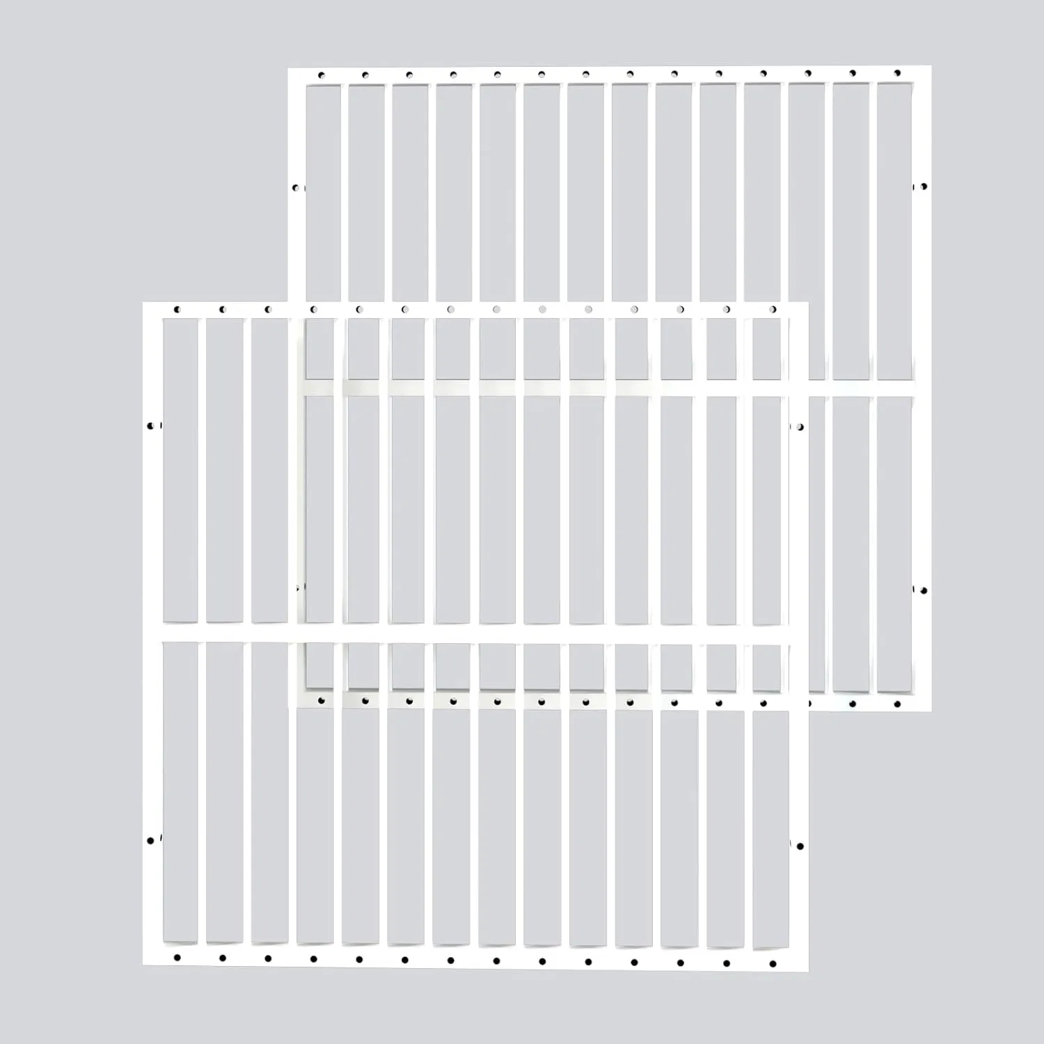 Dog Playpen - 32" Height Dog Pen, Heavy Duty Puppy Pen with Door, Safe & Sturdy, Easy Assemble for Indoor/Outdoor Pet Playpen (2 Panels, White)