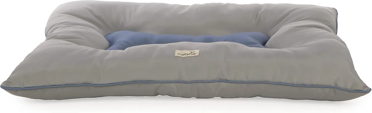 Dura Mat Tufted Pillow Pet Bed, Easy to Clean - Gray, Large, Dura Mat (Gray), 36.0" L x 27.0" W x 5.0" Th