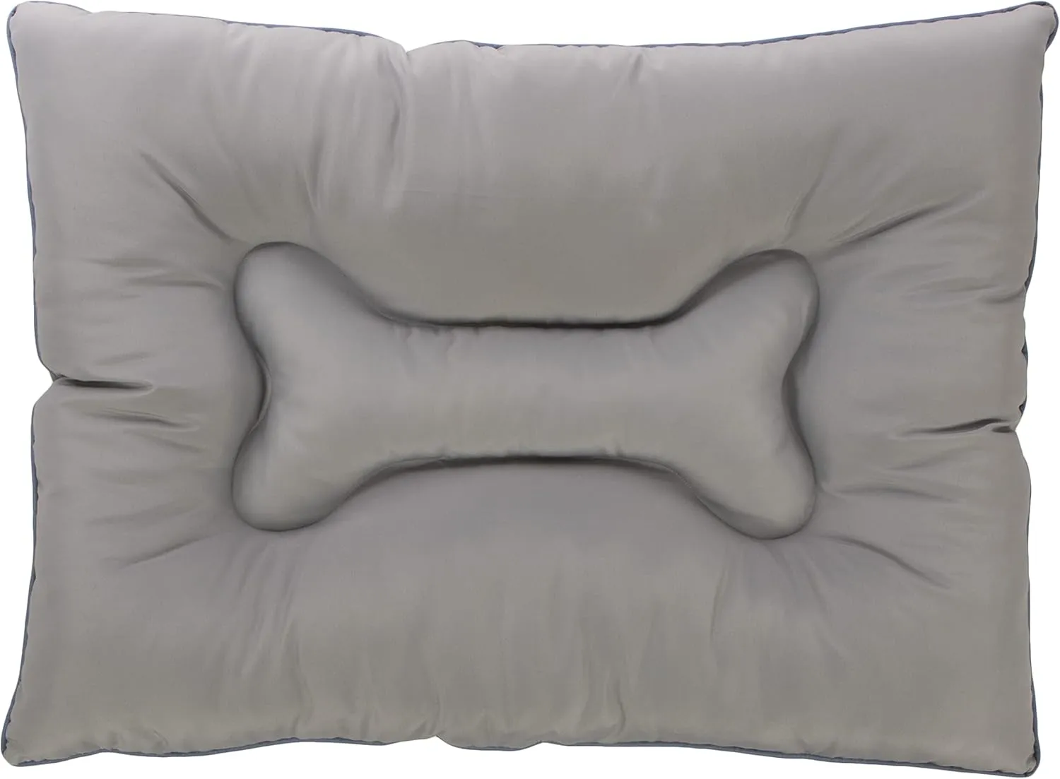 Dura Mat Tufted Pillow Pet Bed, Easy to Clean - Gray, Large, Dura Mat (Gray), 36.0" L x 27.0" W x 5.0" Th