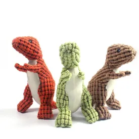 Durable Squeaky Dinosaur Dog Toy