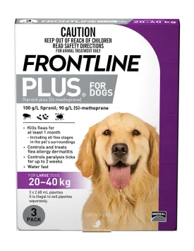 Frontline Plus - Dog 20-40kg (3pk)