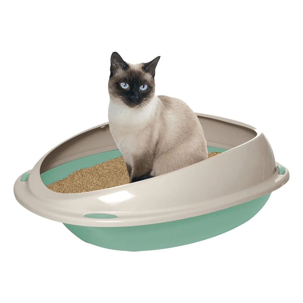 Georplast Shuttle Cat Litter Tray Green