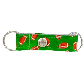 Green Football Snappy Keychain -1033