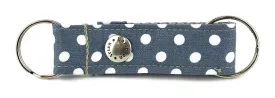 Grey/White Polka Dot Snappy Keychain - 511