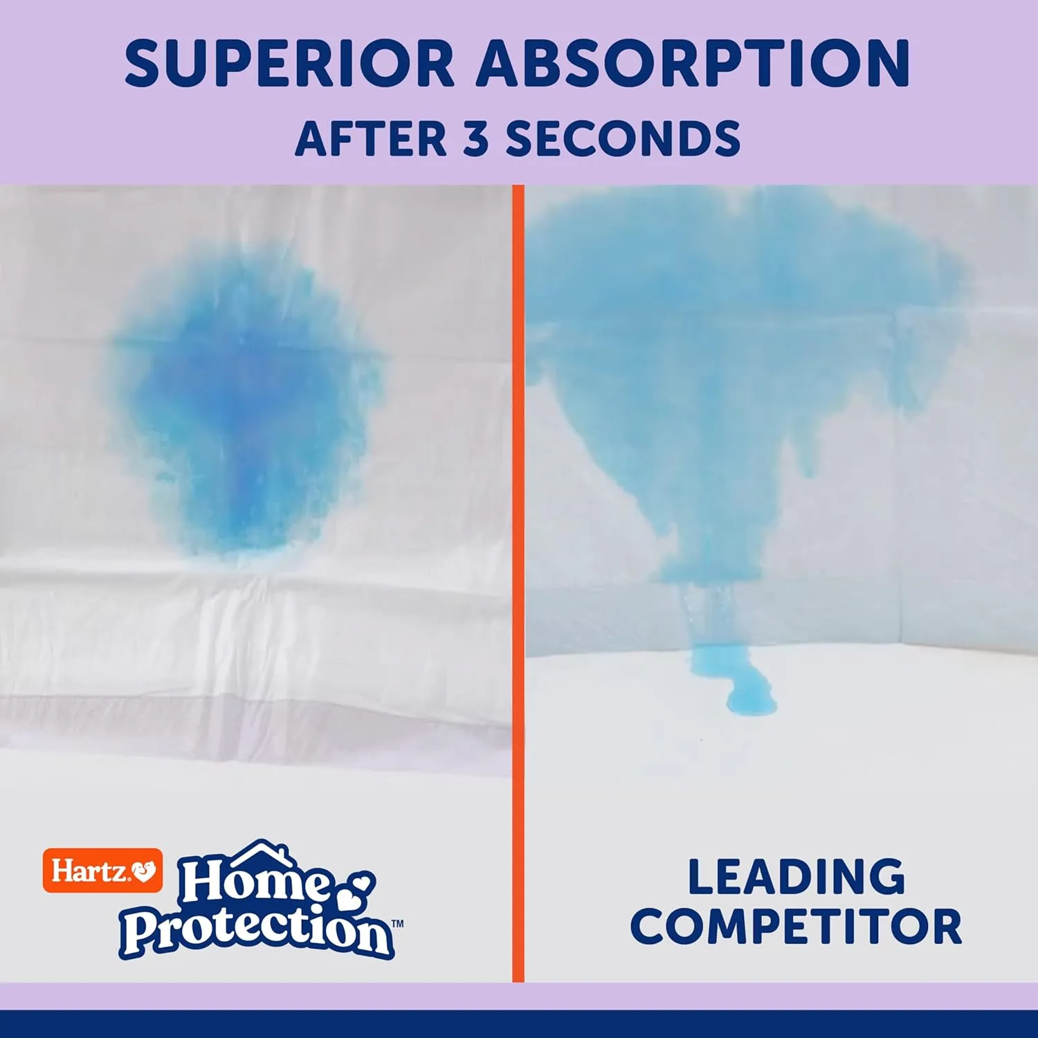 Hartz Home Protection Lavender Scented USA Made Dog Pads, 3XL 60 Count, Super Absorbent & Won't Leak, Odor Eliminating