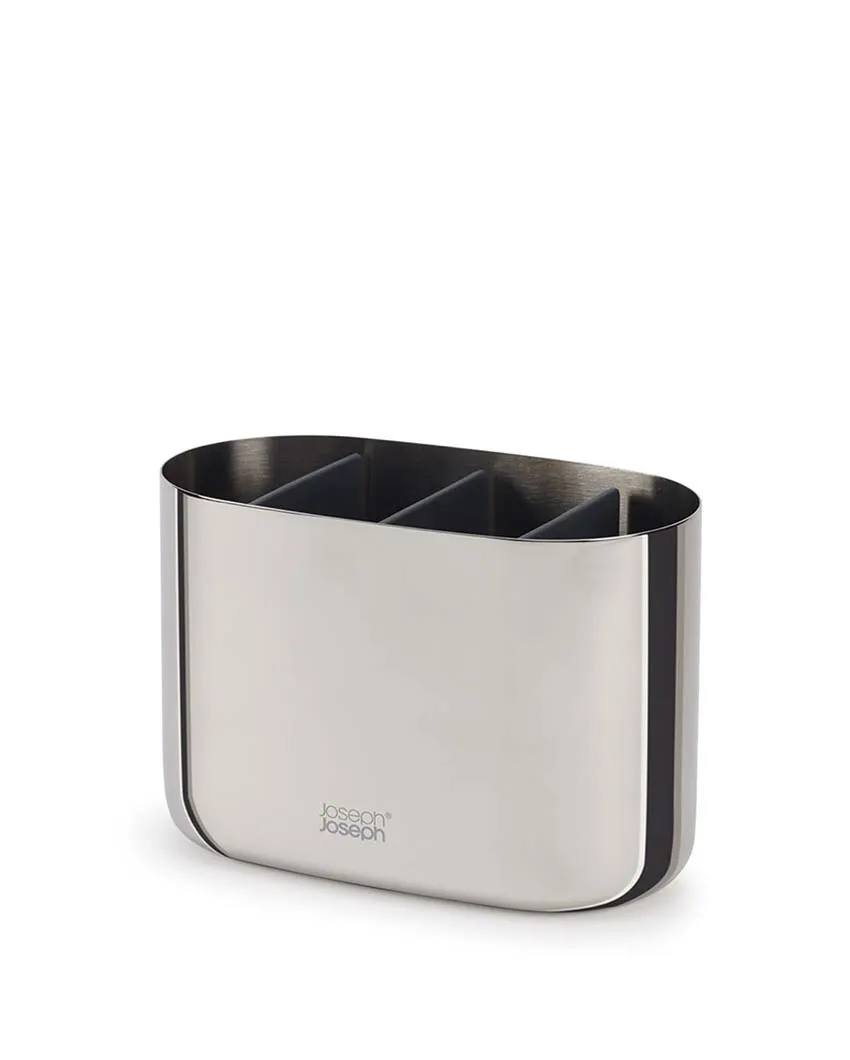 Joseph Joseph Easy Store Luxe Stainless Steel Toothbrush Caddy