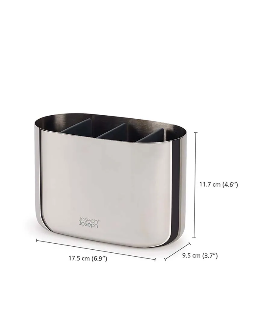 Joseph Joseph Easy Store Luxe Stainless Steel Toothbrush Caddy