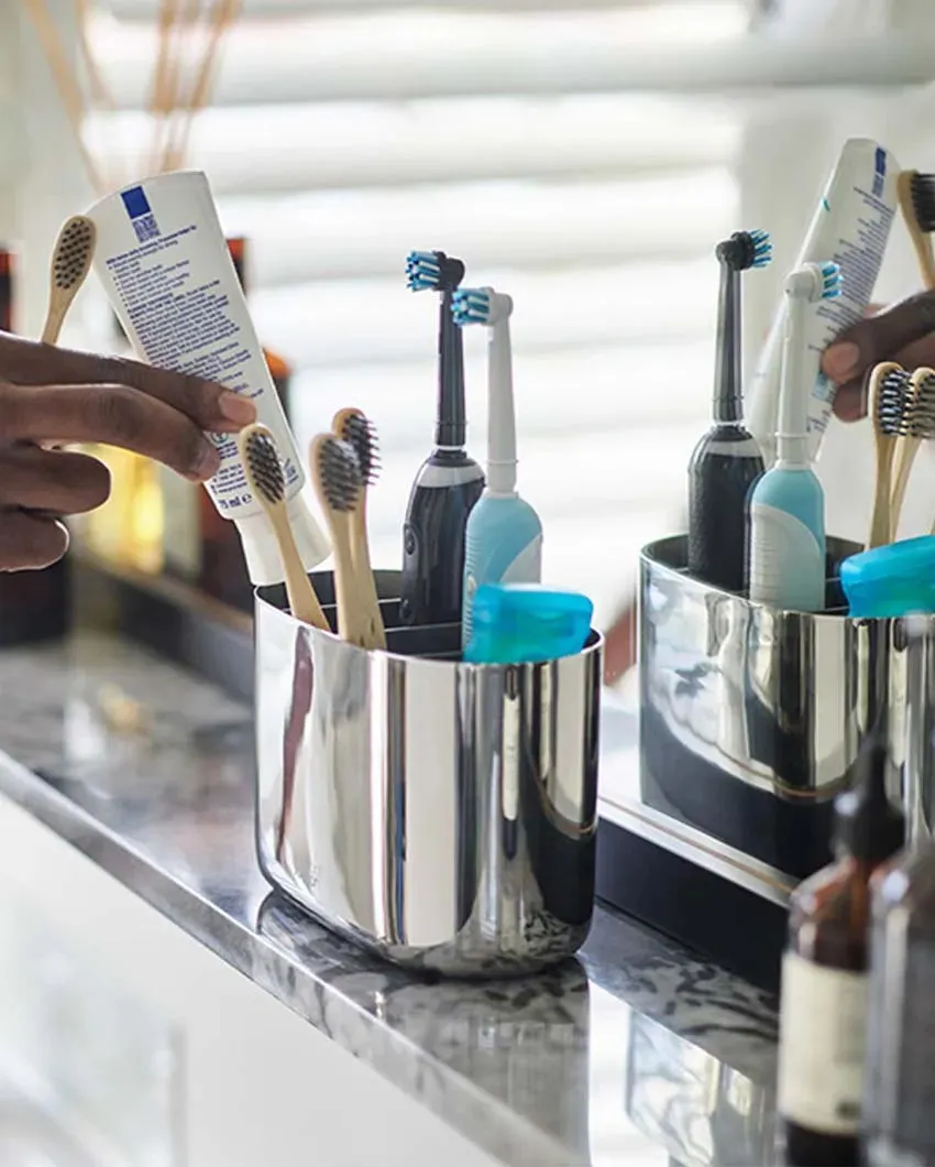 Joseph Joseph Easy Store Luxe Stainless Steel Toothbrush Caddy