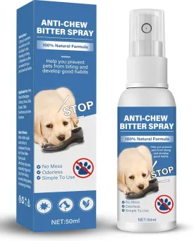 LAORICI No Chew Spray for Dogs - Bitter Apple Spray for Dogs & Cats, pet Corrector to Stop Dogs from Chewing Furniture and Carpet, Indoor & Outdoor Use (50ml)-52