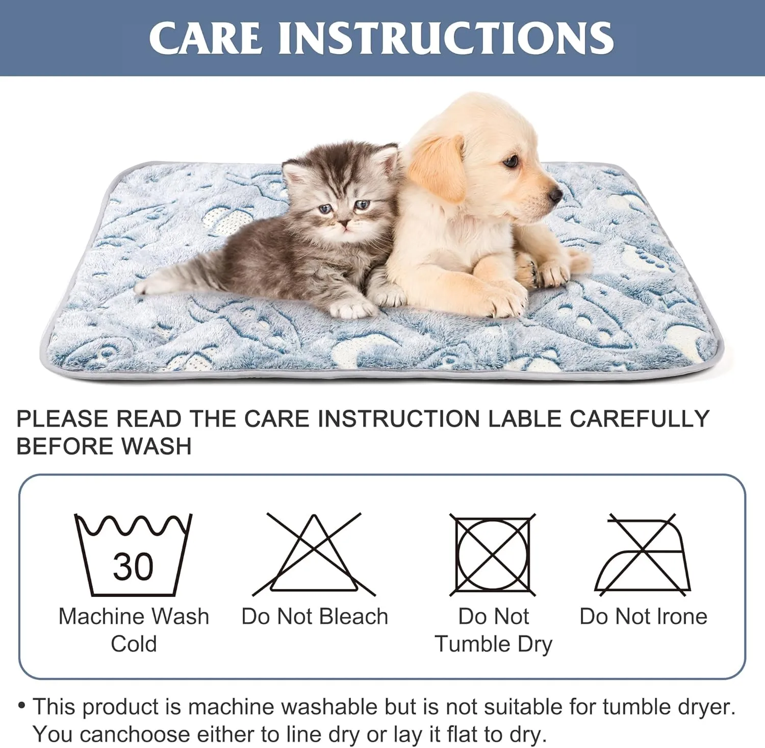 Leekalos Self Warming Cat Bed Self Heating Cat Dog Mat, Ultra Soft Extra Warm Thermal pet Pad for Indoor Outdoor Pets with Removable Cover Non-Slip Botom Washable