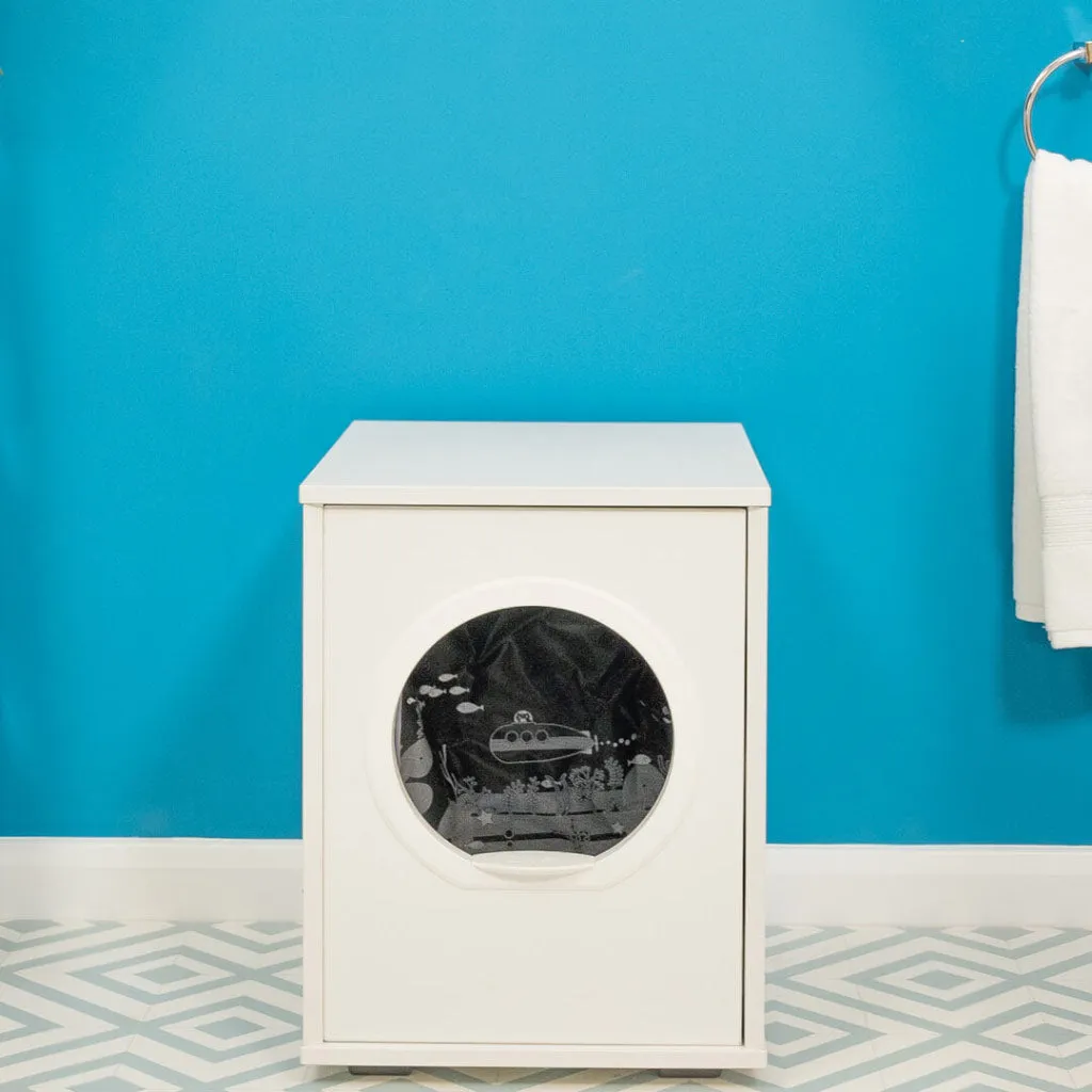 Maya Cat Litter Box Furniture Omlet