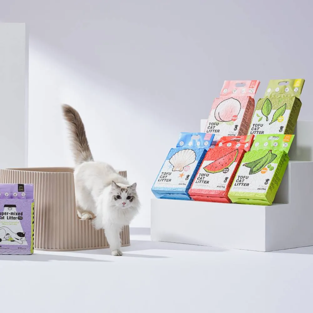 Michu Natural Clumping Cat Litter Ocean Fresh 6L