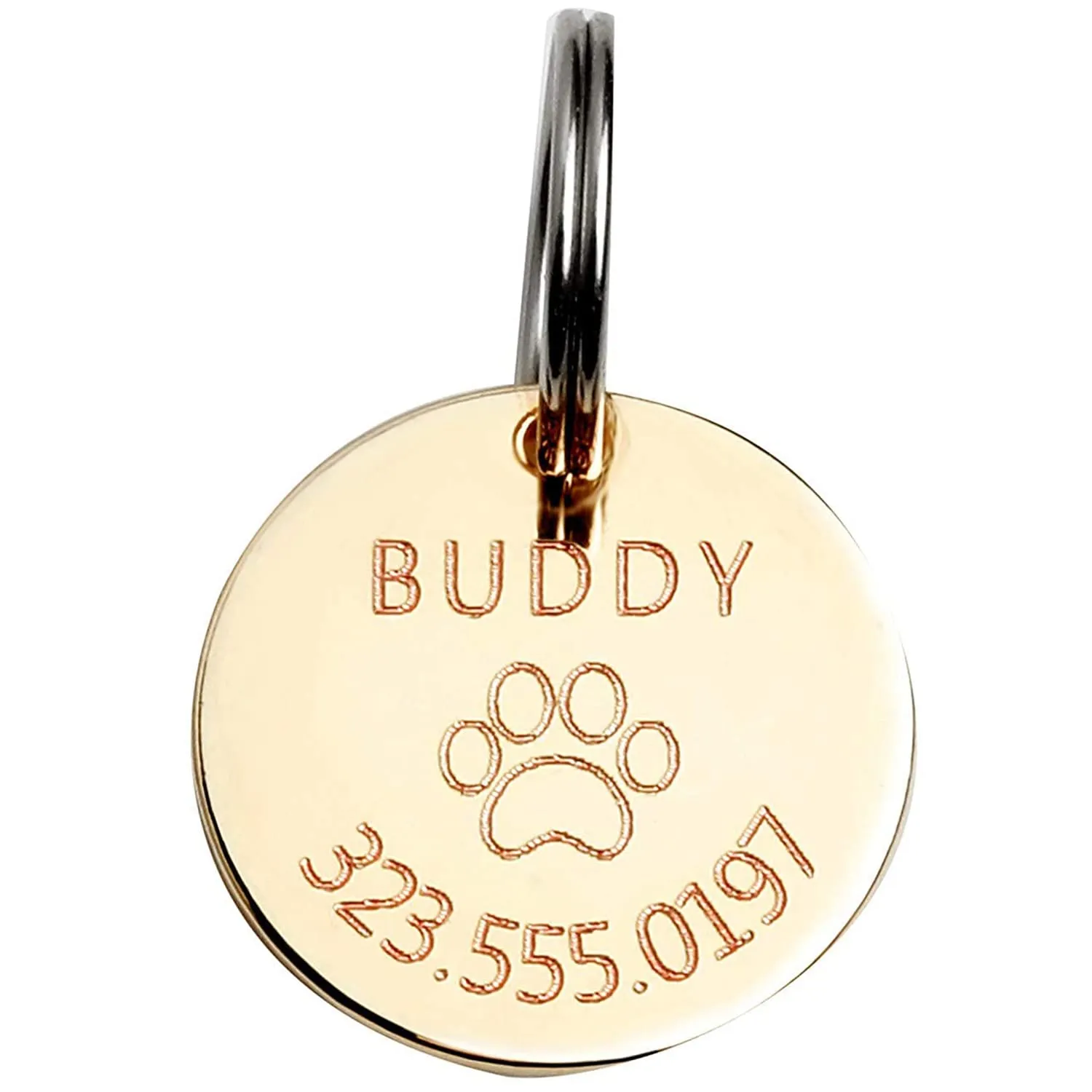 MignonandMignon Personalized Dog Pet Collar ID Tag Cat New Gift Identification for Her Him - LCT
