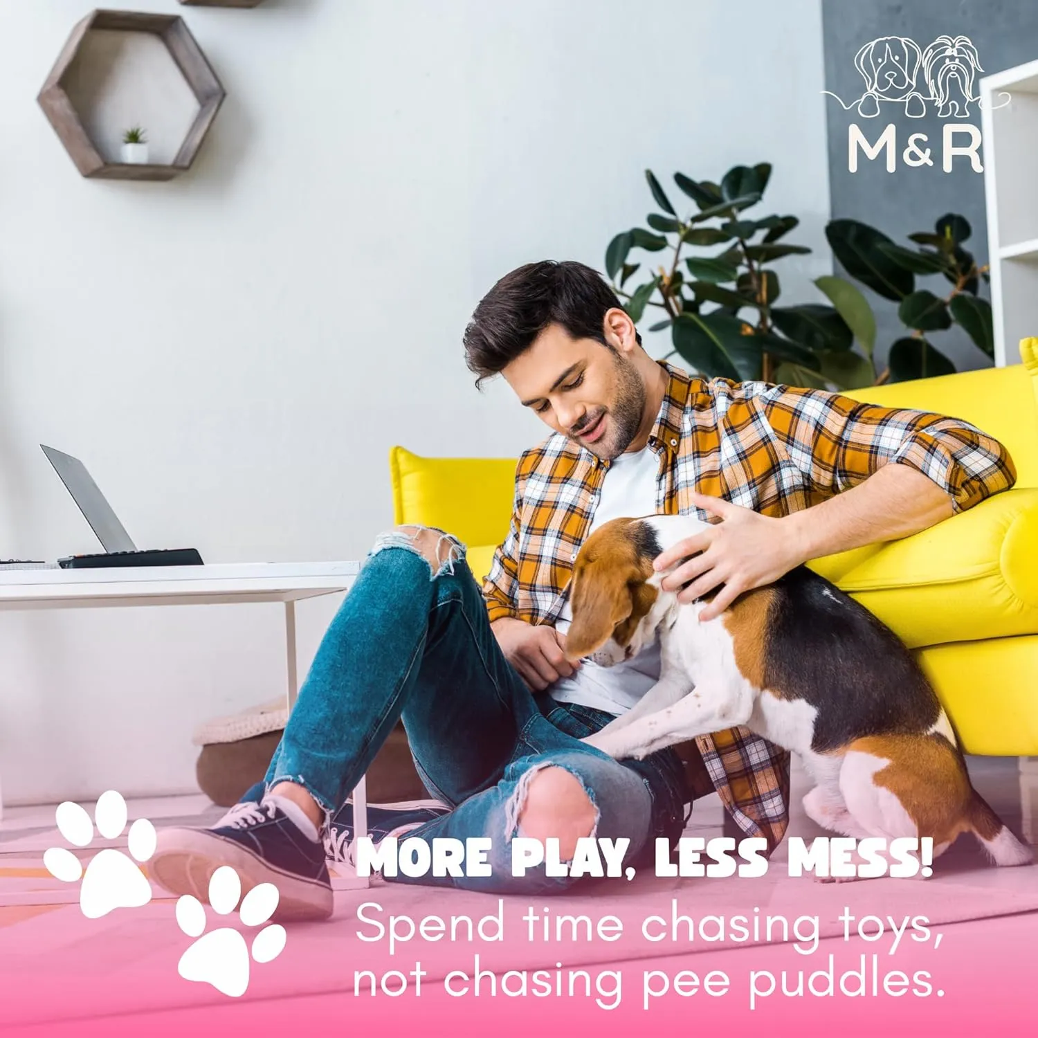Murphy & Roxy Dog Training Pads  Extra-Large Absorbent Pee Pads for Dogs, Puppies, and Cats, Leak-Proof Backing and Odor Control, Unscented, 100 Count (26x30 Inches)