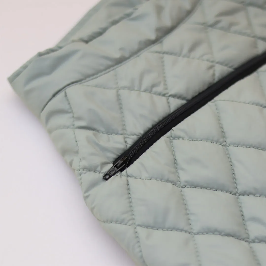 New Pistache Packable Quilted Dog jacket