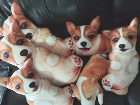 Pembroke Welsh Corgi Dog Body Pillow 4 styles of cuteness