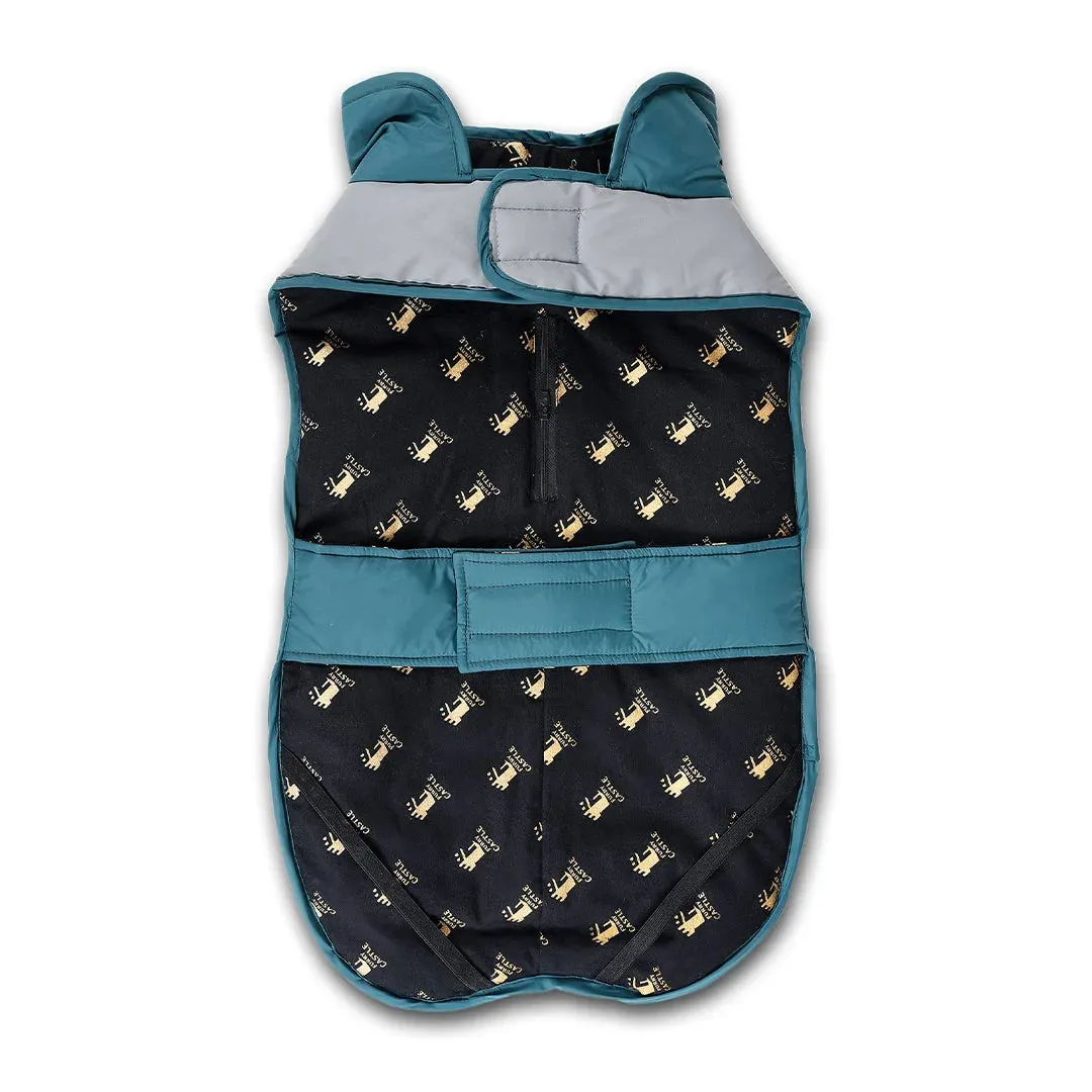 Reflective Dog Puffer Jacket - Green