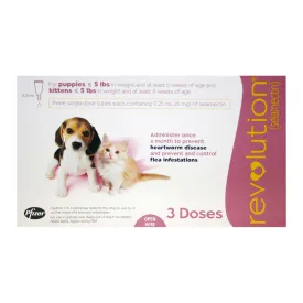 Revolution (selamectin) for Puppies & Kittens (0-5lbs)