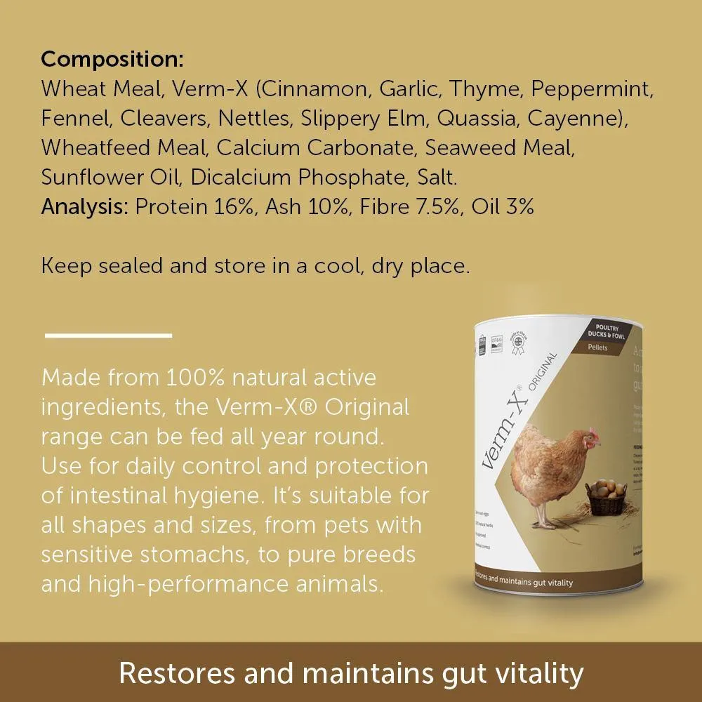 Verm-X Pellets for Poultry, Ducks and Fowl