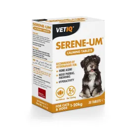 Vetiq Serene-Um Calming Tablets For Cats & Dogs 1-20Kg