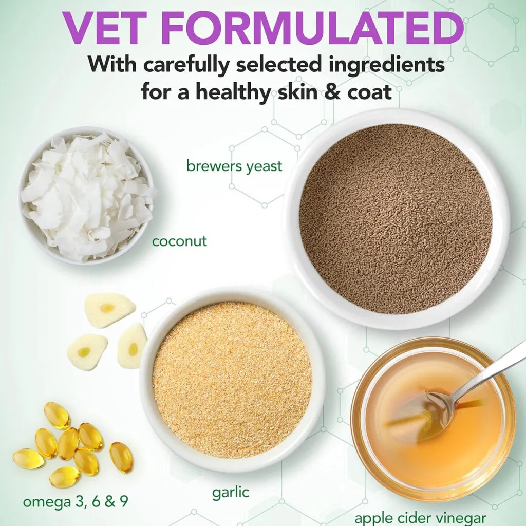 Vet's Best Brewers Yeast and Garlic Flavored Chews for Dogs (60 soft chews)