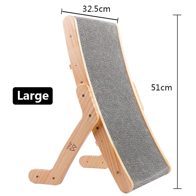 Wooden Cat Scratcher Lounge Bed
