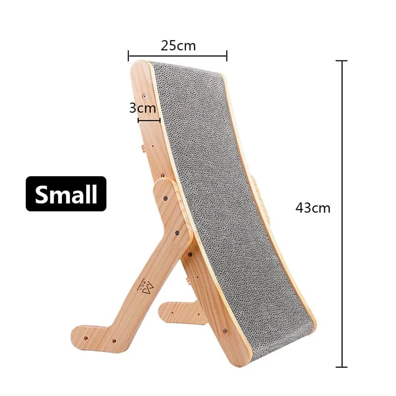 Wooden Cat Scratcher Lounge Bed