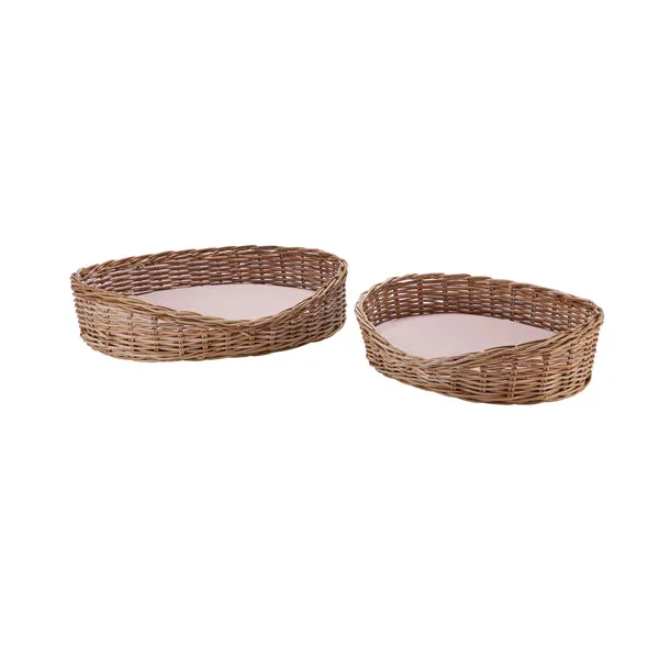 Wovenhill Kubu Rattan Oval Pet Bed
