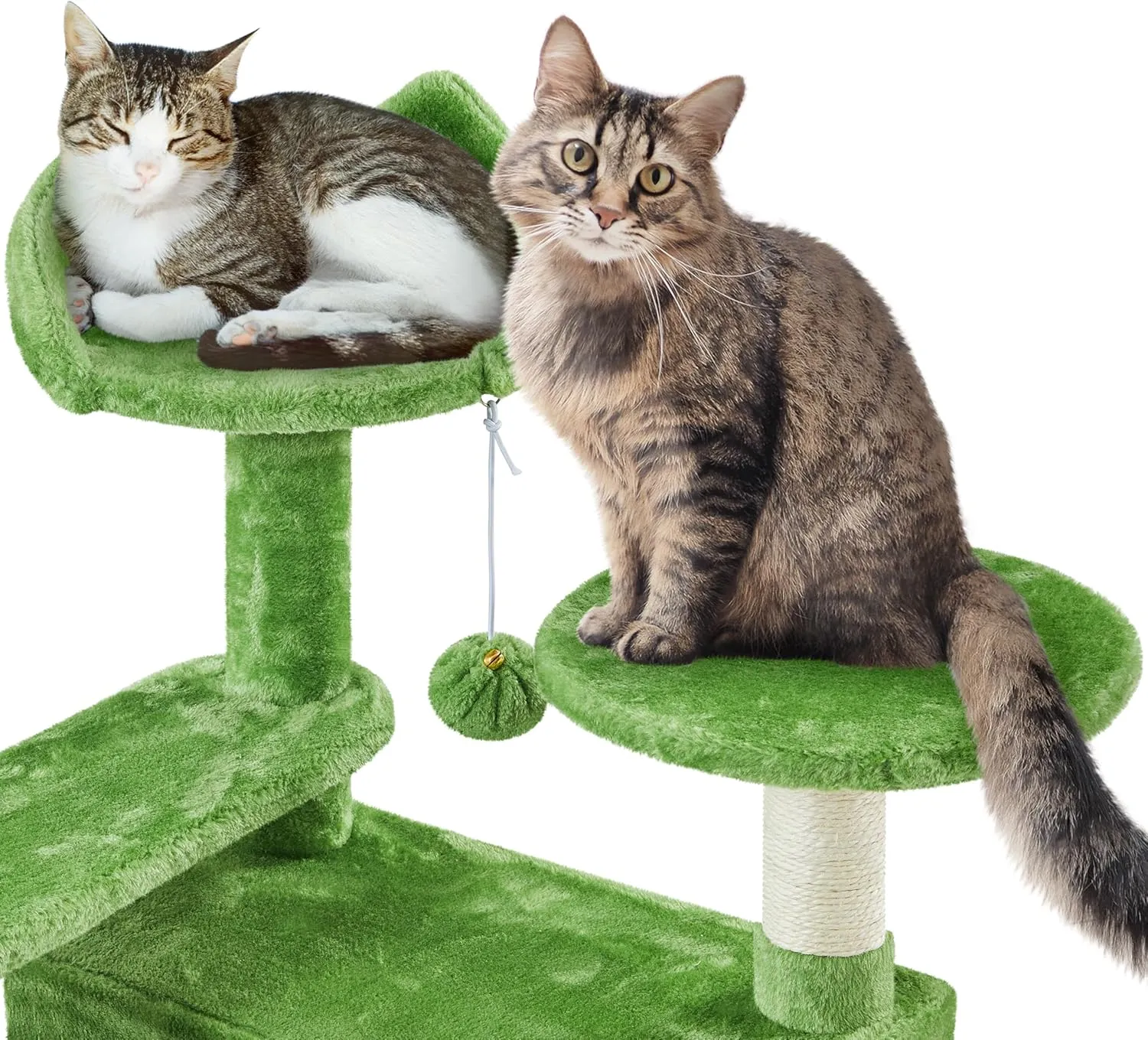 Yaheetech 57in Cat Tree, Cat Tower for Indoor Cats with 2 Door Condo Basket and Sisal Scratching Posts, Cat Furniture for Kittens